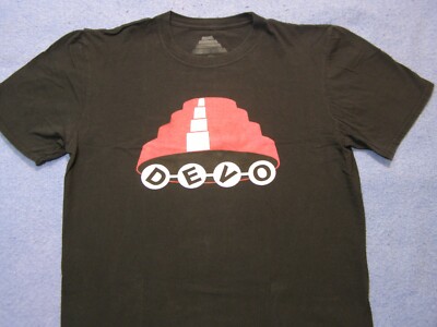 SALE Devo Flower Pot Hat Concert Tour T-Shirt Black Shirt
