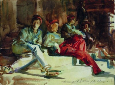 Group of Spanish Convalescent Soldiers 1903    John Singer Sargent Masterwork