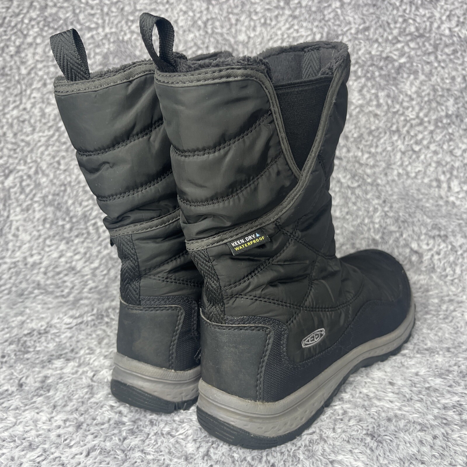 Stivali da donna impermeabili Keen Terradora taglia 6 neri e grigi invernali