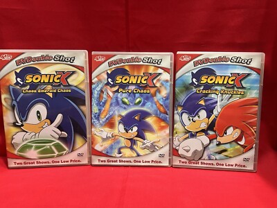 Lot of 3 Sonic X/ DVD Slim Cases
