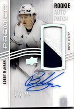 2023-24 Premier Bobby McMann Rookie Patch Auto 45/249 #AR-BM