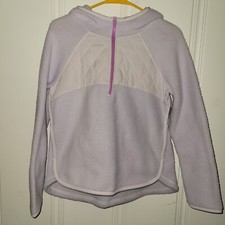 Tek Gear Girl's Long Sleeve Fleece Hoodie Half ZipPurple Sz XL 14/16 NWT