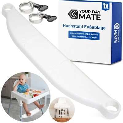 YOUR DAY MATE Sitzerhöhung Fußablage passend für IKEA Antilop Babyhochstuhl Fußstütze Hochstuh