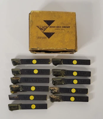 Wendt Sonis Carbide Bit Tools Style AR-5 Grade CQ-2 NEW Open Box of 11 Bits USA - Image 1 of 4