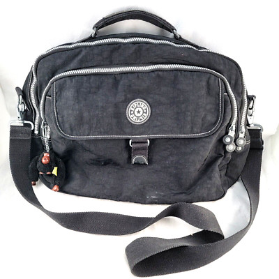 Kipling Mandy Workbag School Padded Laptop Crossbody Carry On Black WG3255