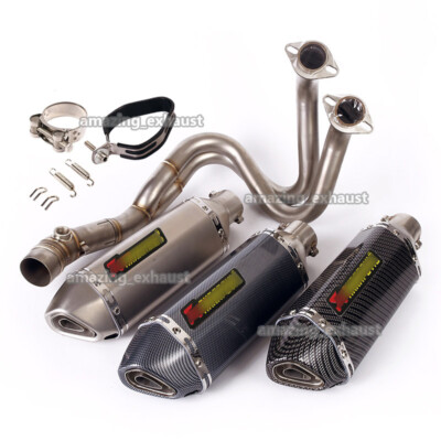 For Kawasaki Ninja 650 Z650 2012-2023 Header Link Pipe Exhaust 51MM Tail Muffler