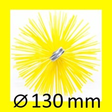 Spazzola Pulizia Camino 130mm in Nylon Stufa Spazzacamino Canna Fumaria Scovolo