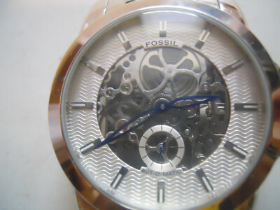 Fossil skeleton Automatic men's water resist stainless steel used