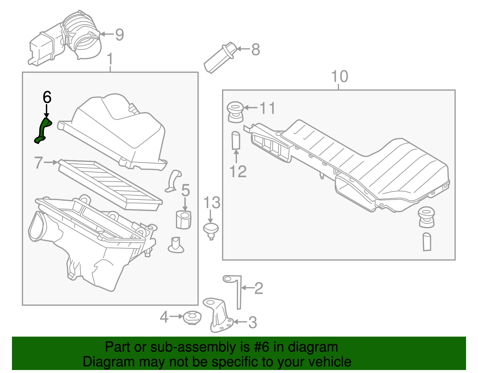 Genuine Nissan Air Cleaner Assembly Retainer Clip 165983JA0A eBay