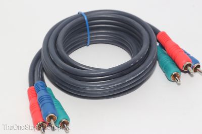 1,5 m hochwertiges sauerstofffreies 3-Wege Phono zu Phono Cinch Audio/Komponentenkabel