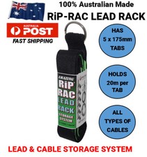 RiP-RAC&reg; LEAD RACK GREEN Cable Organiser Rack Storage Strap made with VELCRO&reg;