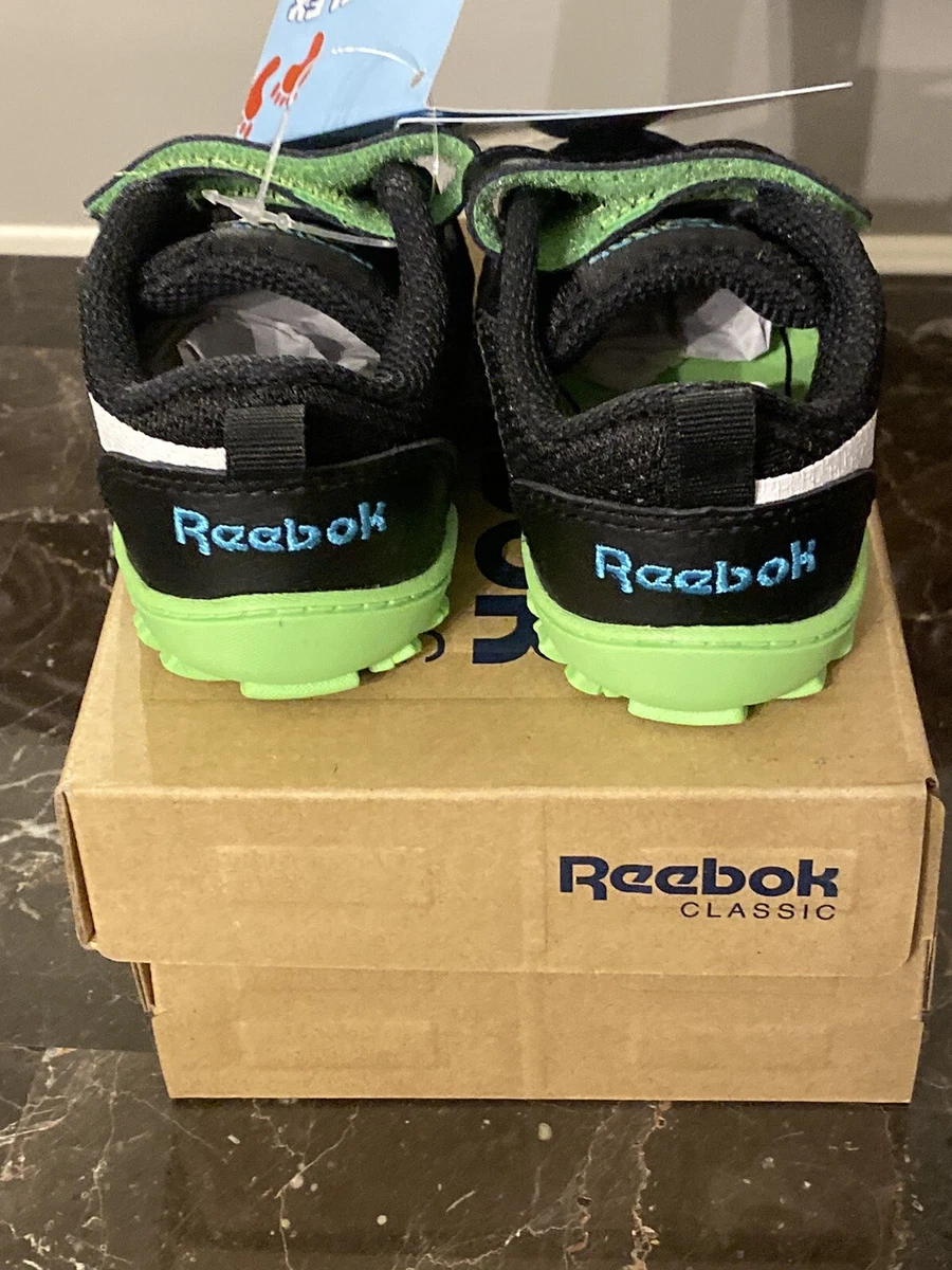 NEW Reebok Baby Boy Venture Flex Chase Black Sneaker Size 3 Shoe