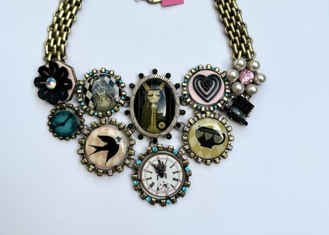 Betsey Johnson Alice In Wonderland Locket Betsey Johnson Necklace