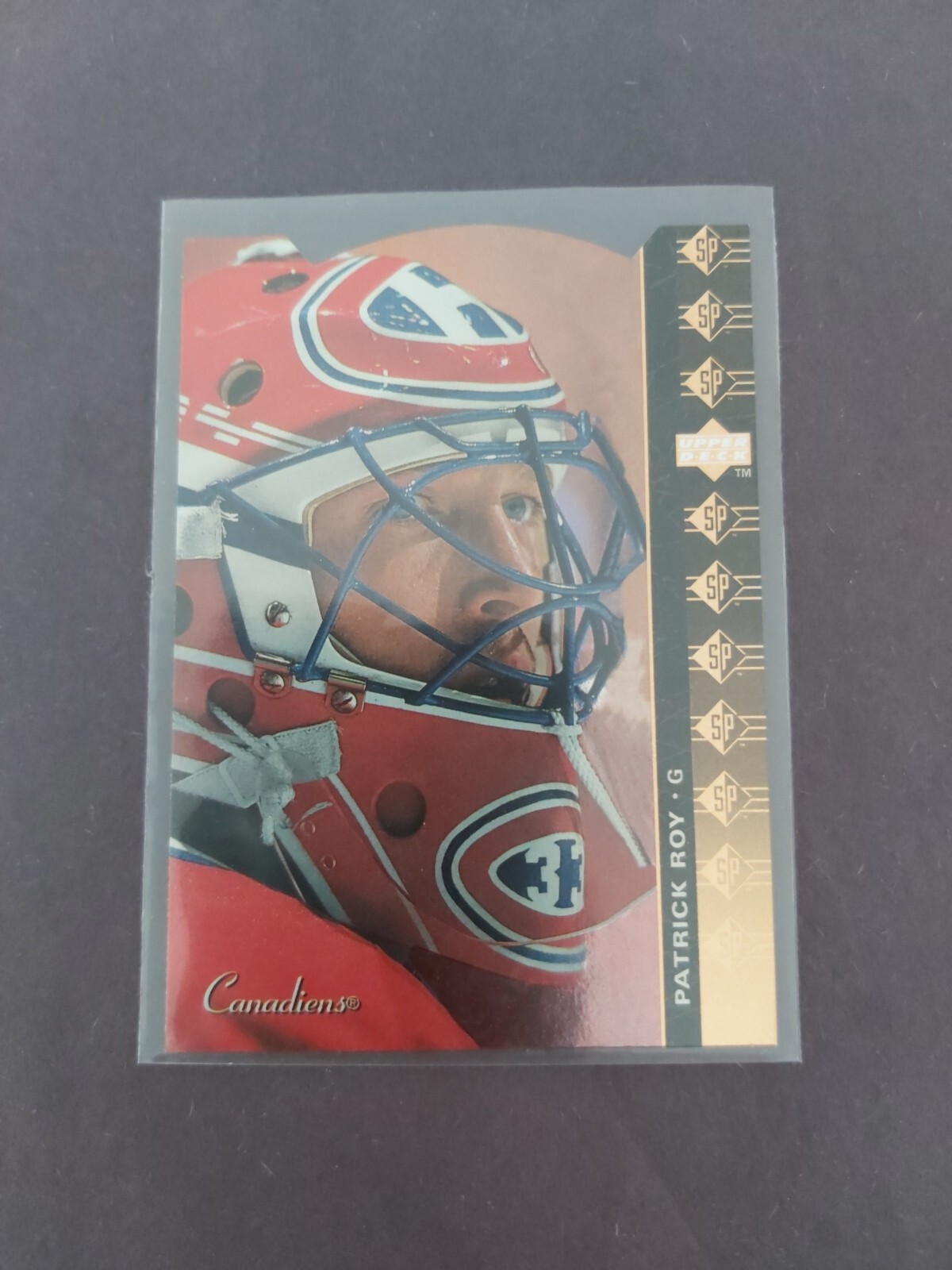 94-95 Upper Deck Patrick Roy SP Die Cut Insert #sp-42 Canadiens