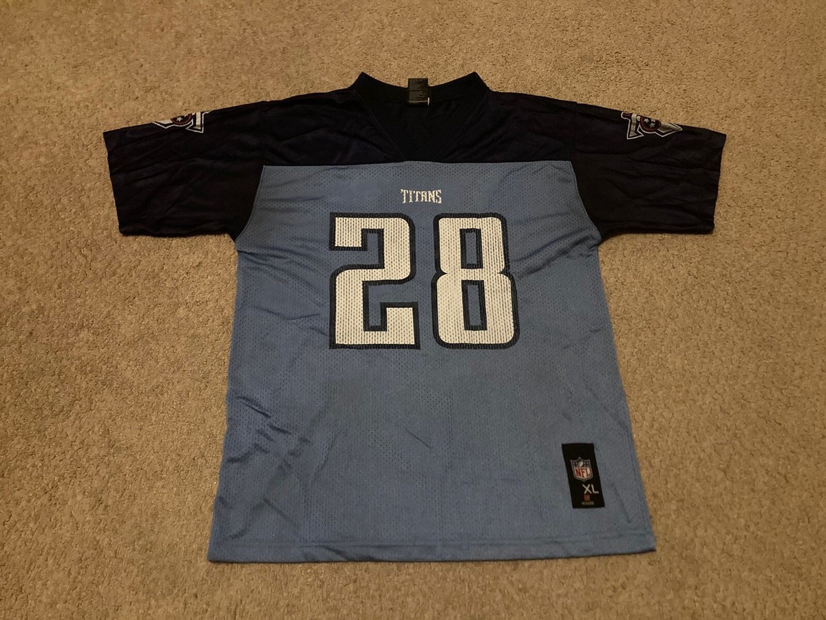 Tennessee Titans Chris Johnson Jersey #28 Boys XL Men's Sz S