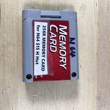 PERFORMANCE RED LABEL 256K MEMORY CARD CONTROLLER PACK for NINTENDO 64 N64