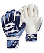 Lotto GK300 Goalkeeper Gloves Soccer Goalie Gloves Blue Silver White NEW SZ 9