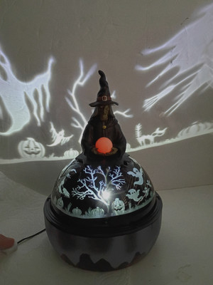 Halloween Projection Led Light Show Projector  Shadow Witch  Sphere Dome RARE