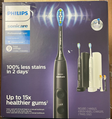 Philips Sonicare Professional Clean Rechargeable Electric Toothbrush 2 pack