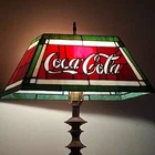 Vintage Large Tiffany Style Coca-Cola Lamp Cover