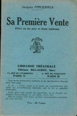 Sein erster Verkauf - Jacques Marteaux - V430392