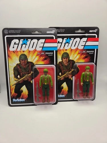G.I. Joe Trooper Infantry Reaction Figures Super 7  Lot Of 2 Figures