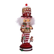 Kurt S. Adler 16.5-Inch Hollywood Gingerbread King Nutcracker, Multi