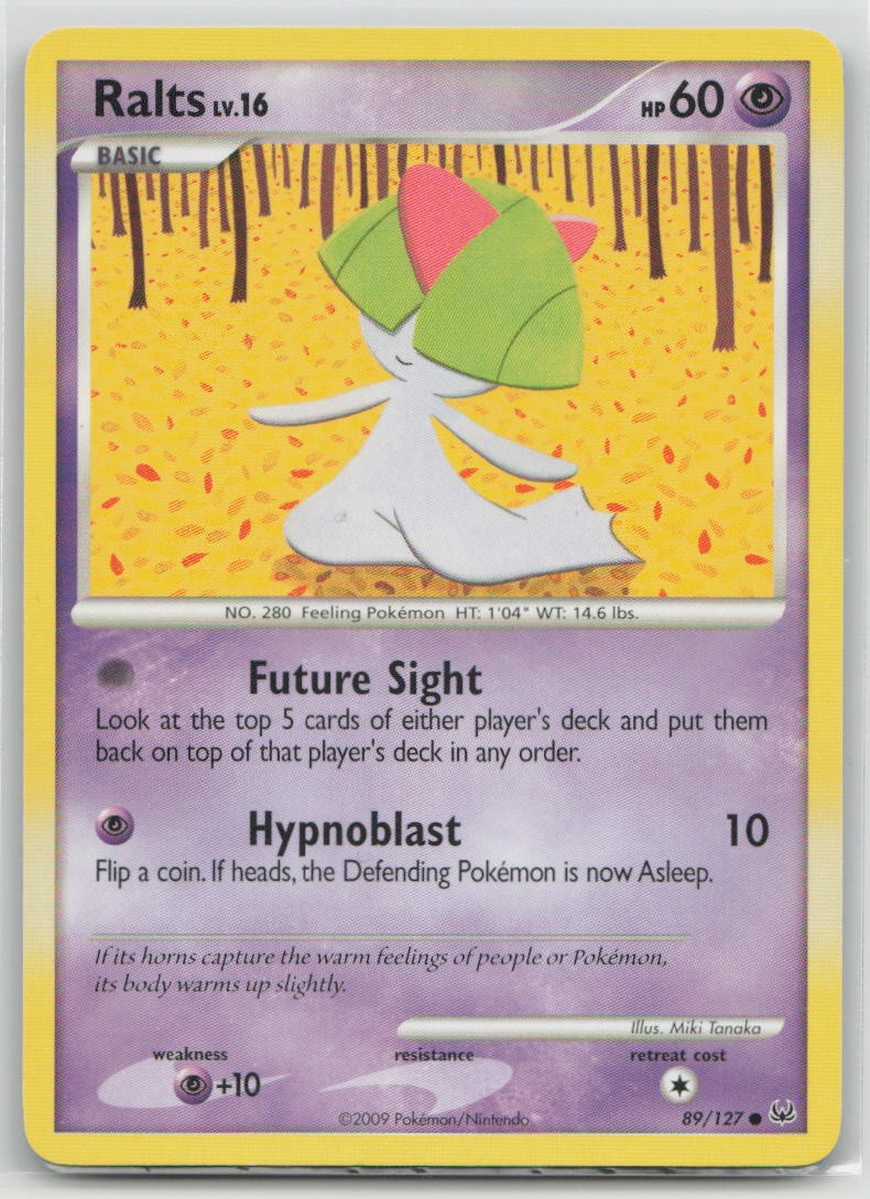 Ralts 89/127 Common Platinum Pokemon Lightly Played