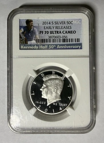 2014-S Silver Kennedy Half Dollar Early Release NGC PF 70 Ultra Cameo