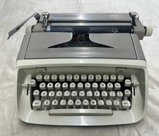 Vintage 1960's Royal Safari Tan Portable Manual Typewriter W/ Hard Shell Case thumbnail