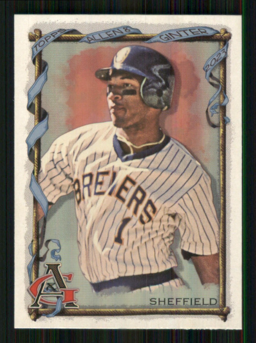 2023 Topps Allen & Ginter Silver Portrait #329 Gary Sheffield Brewers 10916