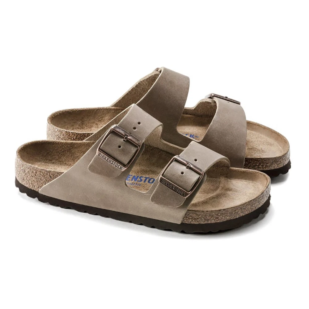 Birkenstock Arizona Oiled Leather Soft Footbed Unisex Sandals - Tobacco Brown
