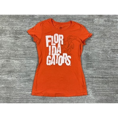OKI Wear T-Shirt Womens S Orange Florida Gators Graphic Tee Distressed NCAA Logo