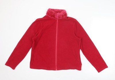 District Damen rosa Jacke Größe 12 Reißverschluss