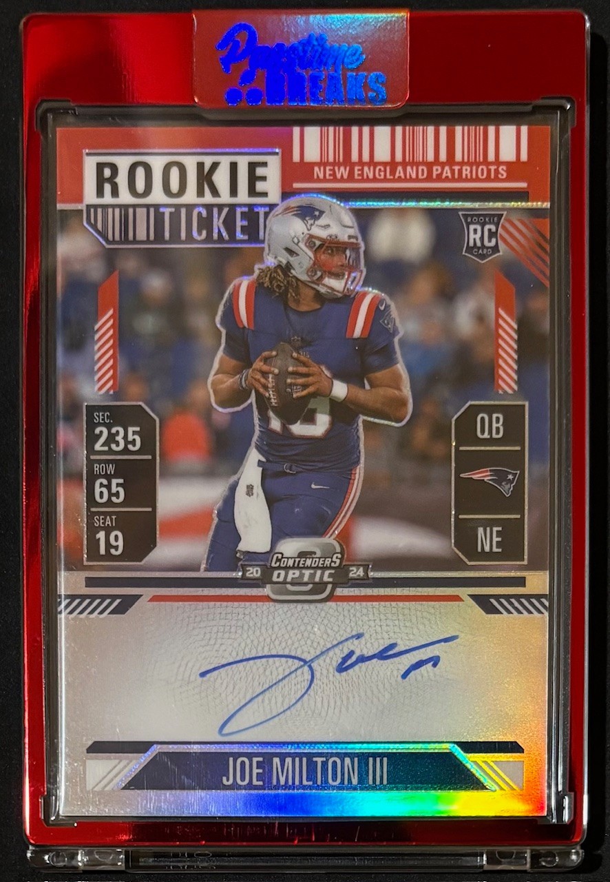 JOE MILTON III 126/175 2024 CONTENDERS OPTIC ROOKIE TICKET AUTO RED NO. 106
