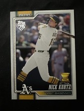 Topps 2026 Series 1 Base Set Nick Kurtz #97 Oakland Athletics Baseball Card