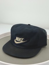 Nike Vintage 70s 80s K-Brand Trucker Hat Swoosh Patch Mesh Snapback Made in USA