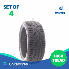 Set Of 4 Used 24540r18 Bridgestone Blizzak Ws90 Studless 97h - 10.532