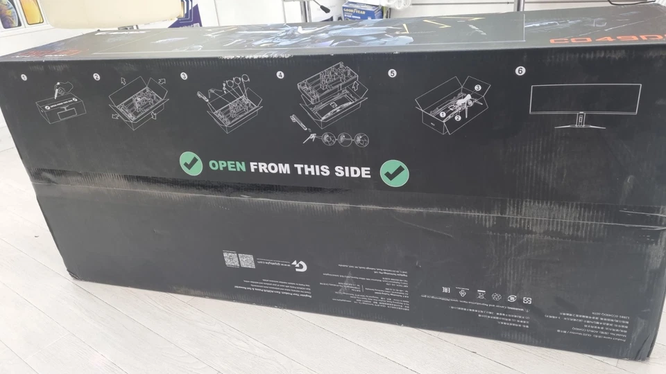 Aorus CO49DQ 49" Widescreen Oled Black Multimedia Curved Monitor 5120X1440/0.03M - Image 4 of 4