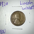 1920-P Lincoln Wheat Penny BN Extra Fine Condition Sleeved FREE SHIPPING