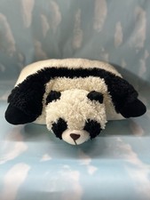 Pillow Pets 2010 Panda Bear 18" White Black Plush Original Stuffed Animal Tote J
