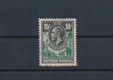 NORTHERN RHODESIA GEORGE V 10 SH #16 USED; VERY LT CANCEL, NICE CENTERING/PERFS