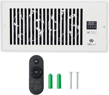 GCJ Register Booster Fan,Fits Wall and Floor 4"X 12" Register Holes,Vent Fan wit