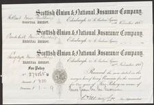 LOCAL HISTORY Hetland, Panteth -hill & Longdyke farms 1887 insurance receipts