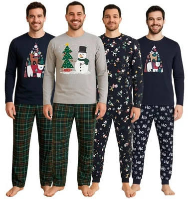 LIVERGY Men's Christmas Pyjamas Set Xmas Sleepwear 2pc PJs Family Matching Pants Top New