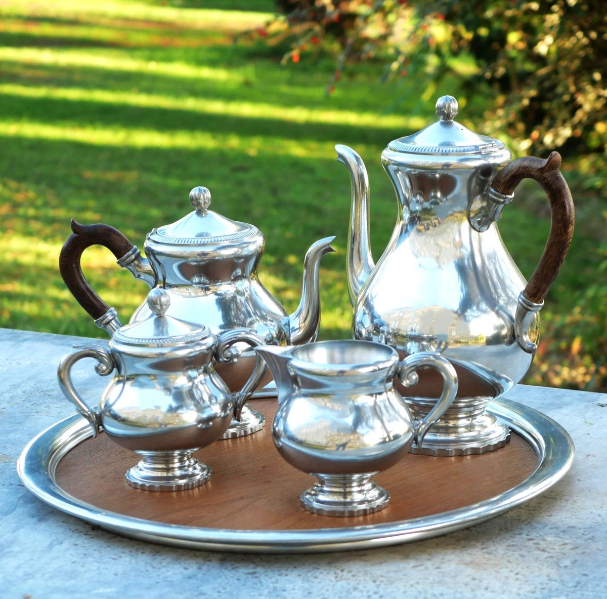 Serviteur Cygne Art De La Table – Coupelle En Cristal Et Métal Argenté Début XXème
