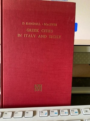 Greek Cities in Italy and Sicily by D. Randall-Maciver