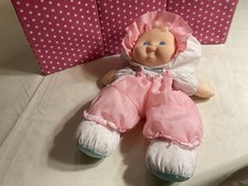 VTG. 1990  S FISHER PRICE PINK PUFFALUMP KIDS MERRI DOLL, 14 IN., 4091/92/94