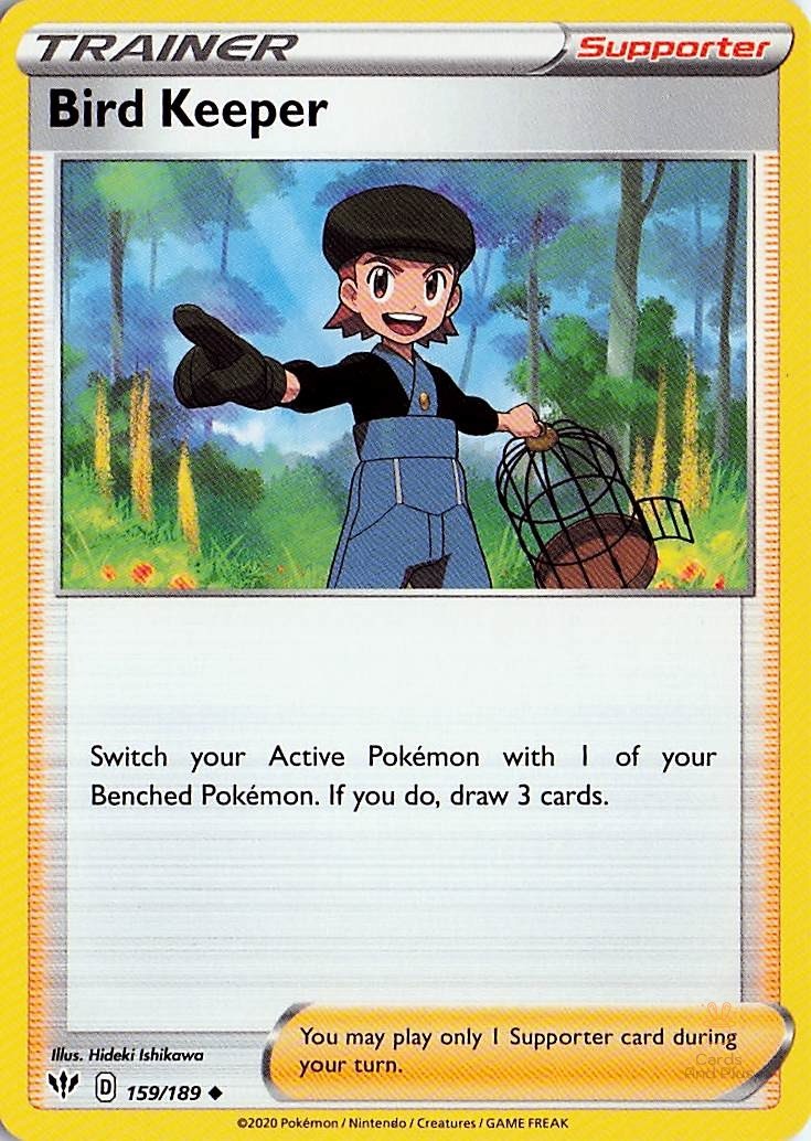 Bird Keeper 159/189 Darkness Ablaze Pokemon NM