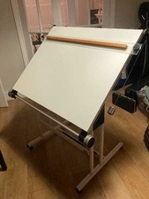Vintage Emme Italia architects adjustable drawing table with a drawing board